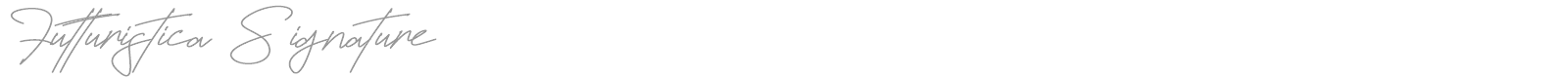Futturistica Signature font preview